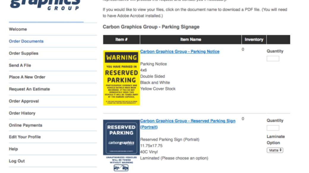 Print Direct Document Library Parking Signage