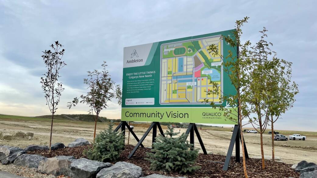 Ambleton Community Map Sign