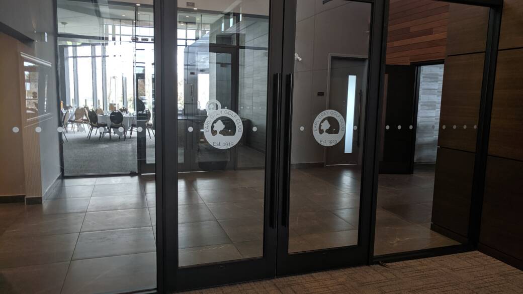 Cut Logo Window Frosting