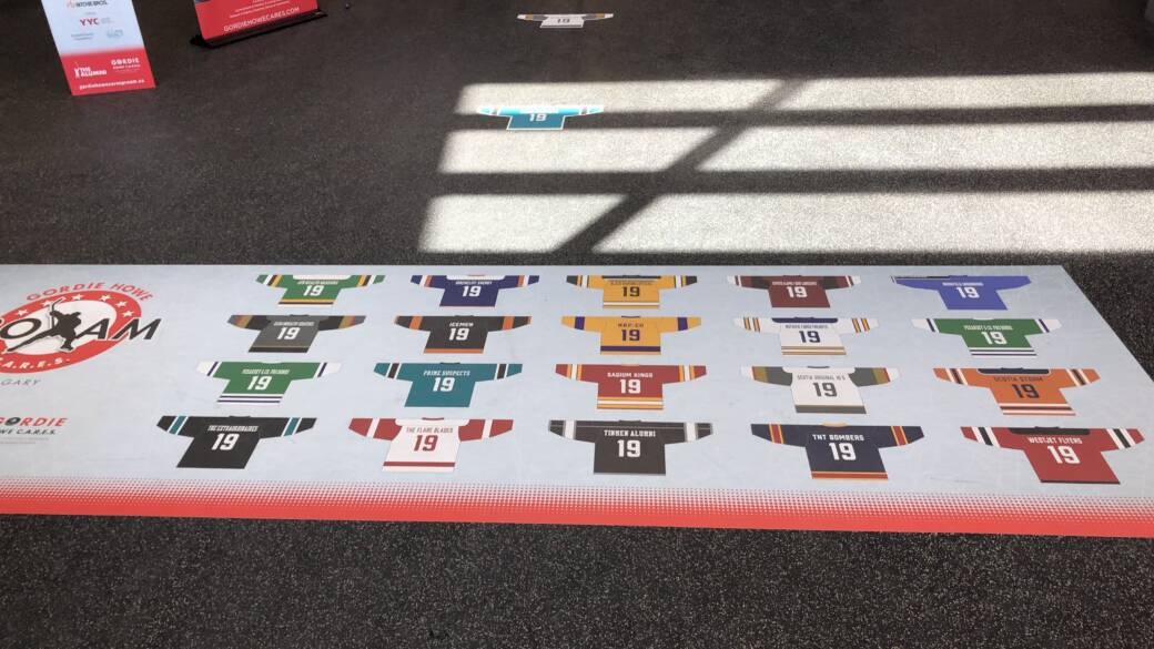 Gordie Howe Cares Floor Graphics