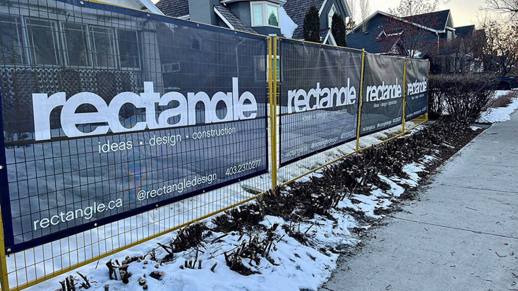 Rectangle Mesh Fence Banners