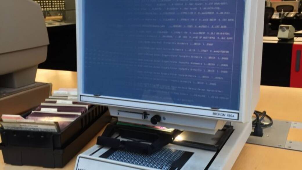Rigler Deutsch Index  Microfiche Reader
