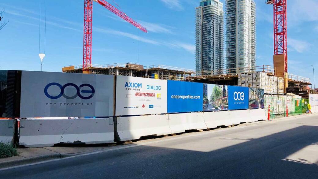 Calgary Construction Site Hoarding Boards