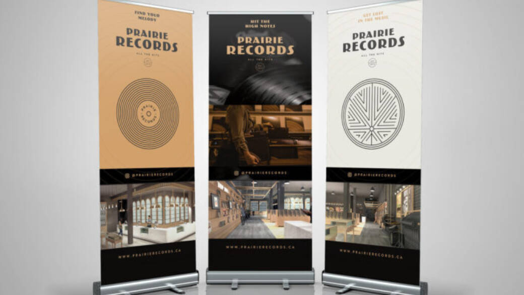 Prarire Records Pull Up Banners
