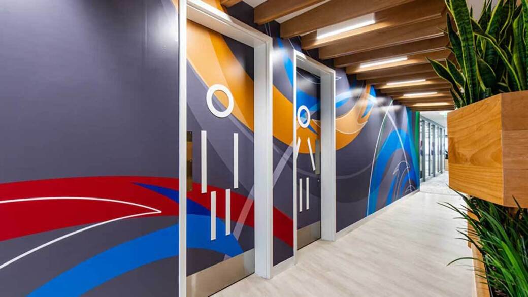 Vinyl Washroom Decal Graphics