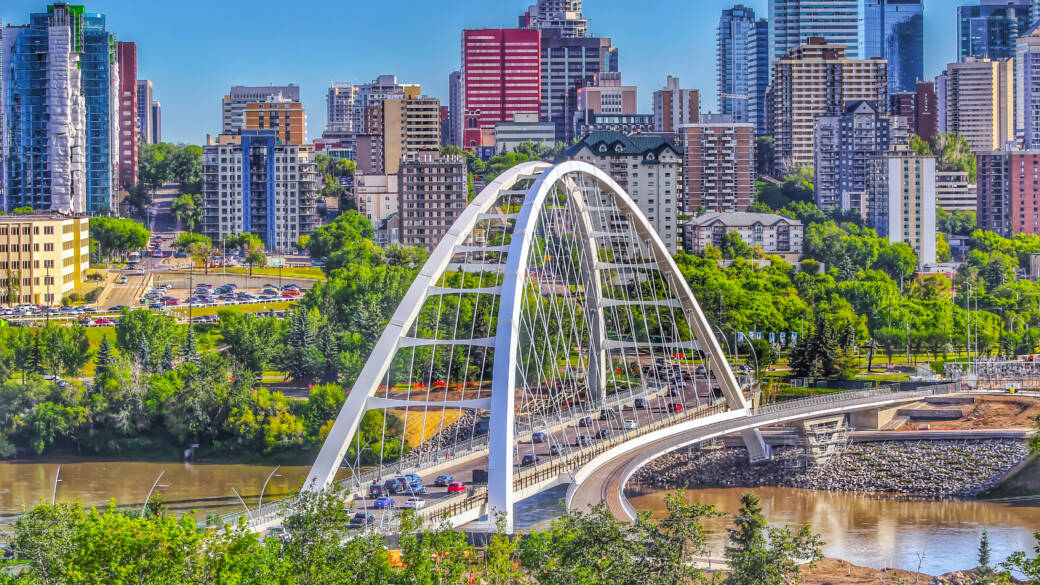 Edmonton Alberta Skyline By Day