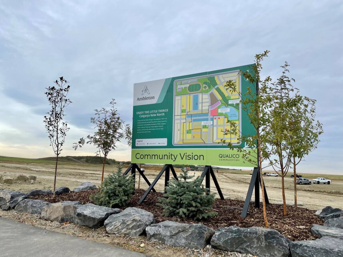 Ambleton Community Map Sign