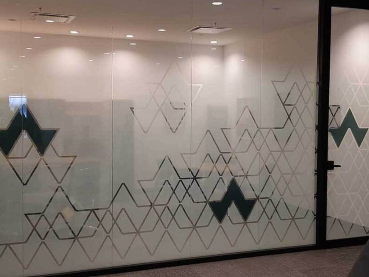 Custom Cut Window Frost Privacy Film