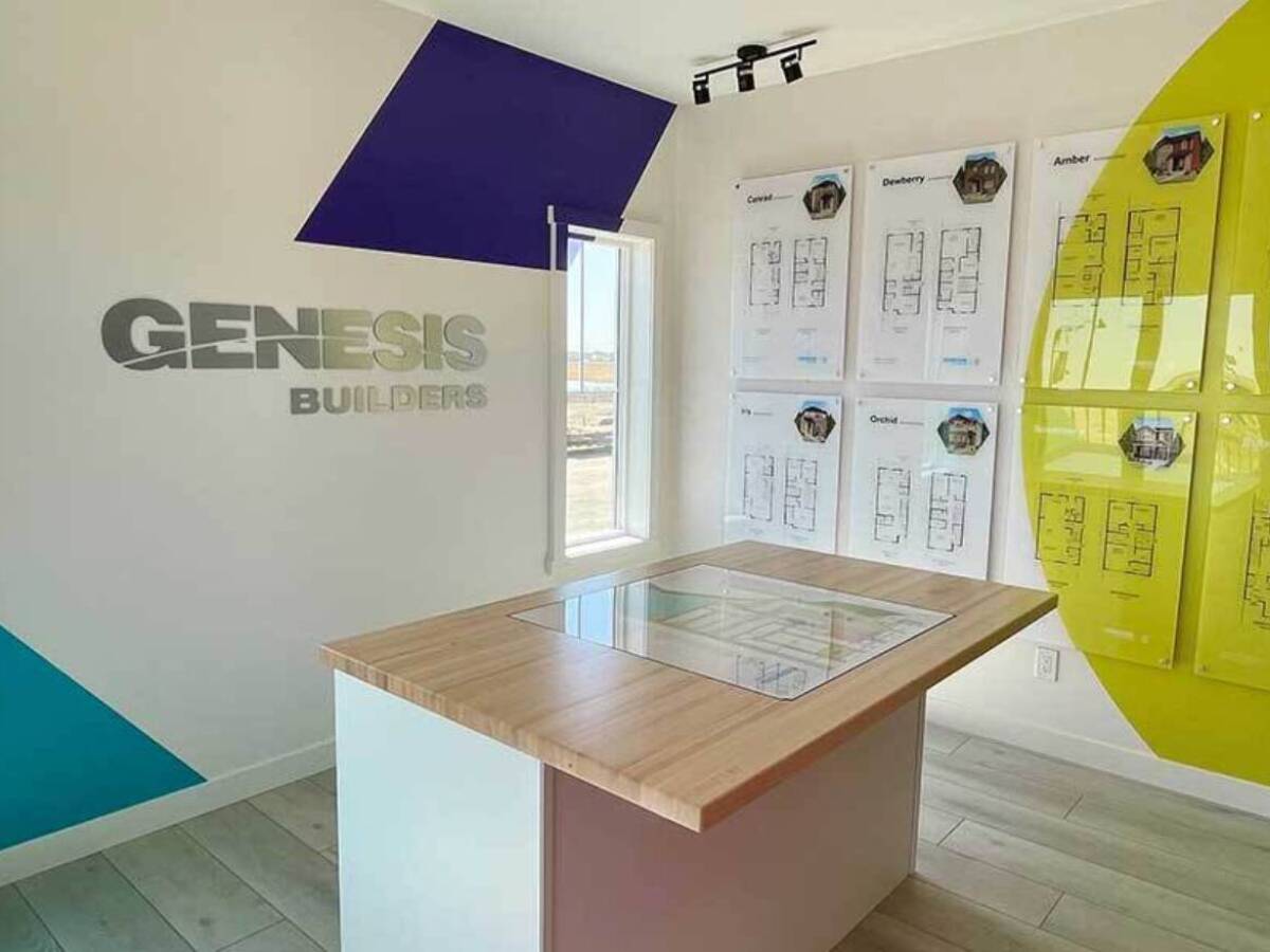 Genesis Show Home Interior Graphics and Acrylic Floorplans