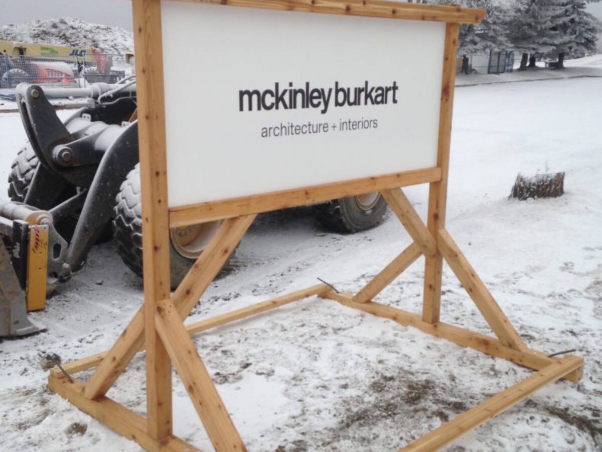 Mckiney Timber Sign Frame