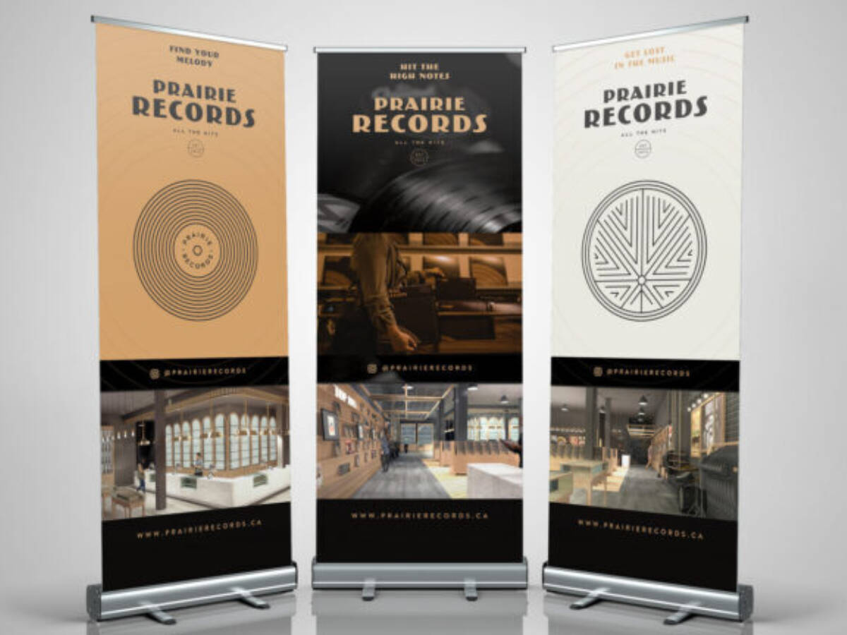 Prarire Records Pull Up Banners