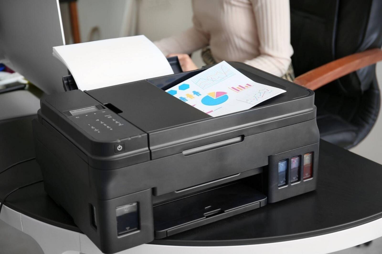 Office Printer Printing Graphics