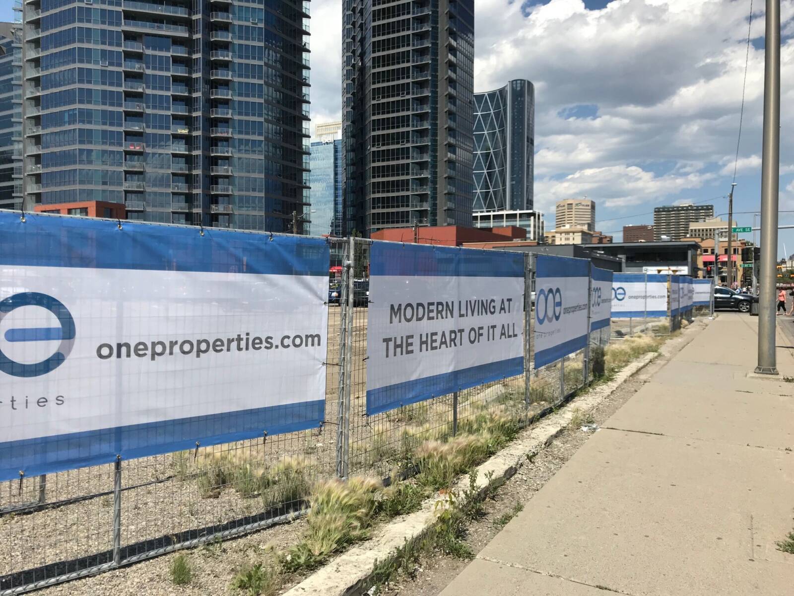Mesh Fence Banner Edmonton