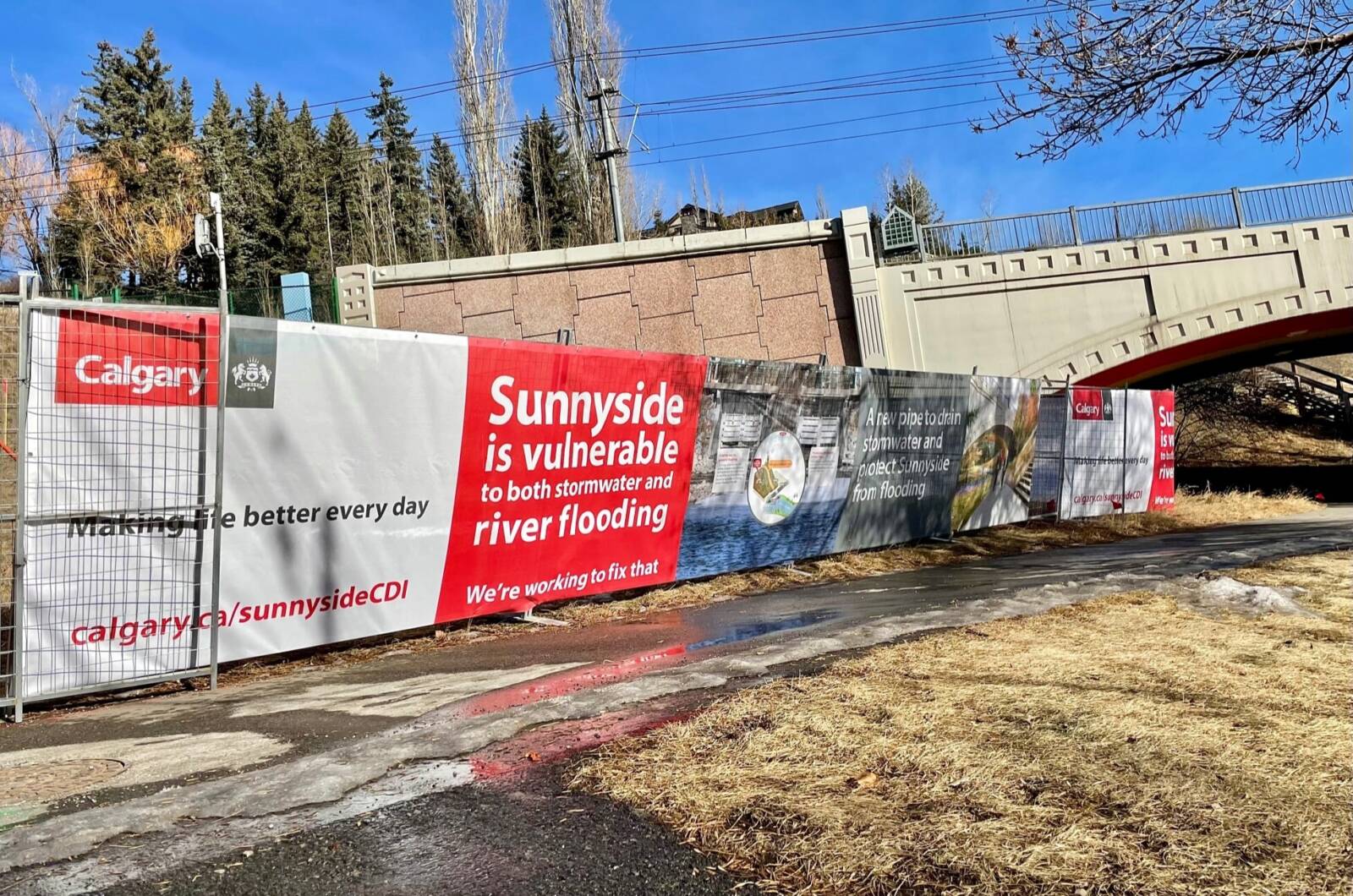 Mesh Fence Banners Calgary Sunnyside