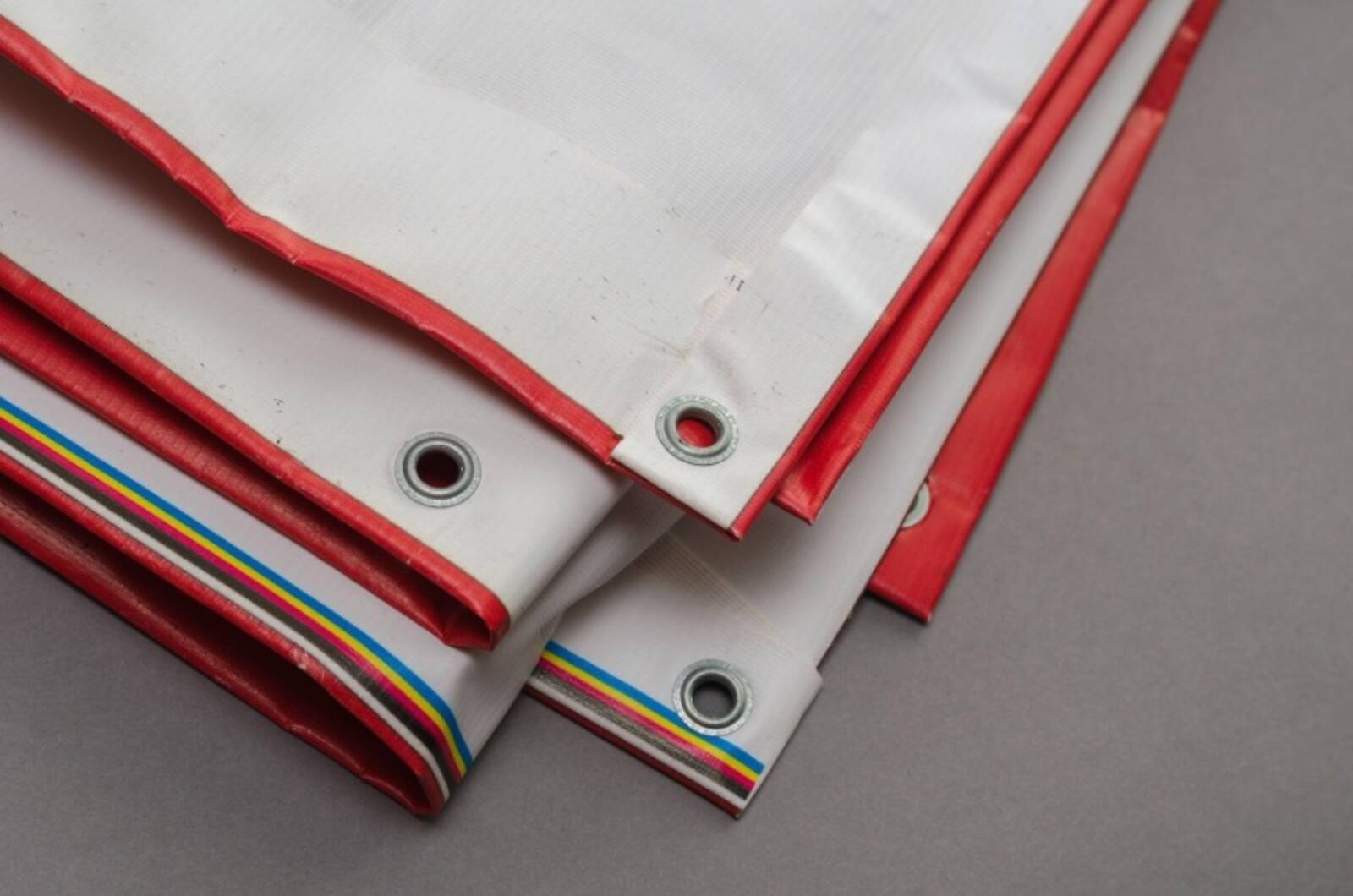 Vinyl Banner Stitched With Grommets