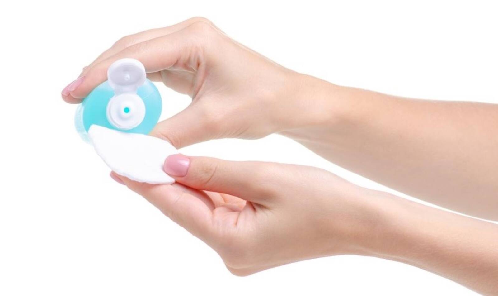 Women Taking Nail Polish Remover