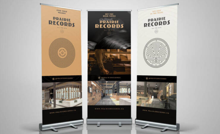 Prarire Records Pull Up Banners