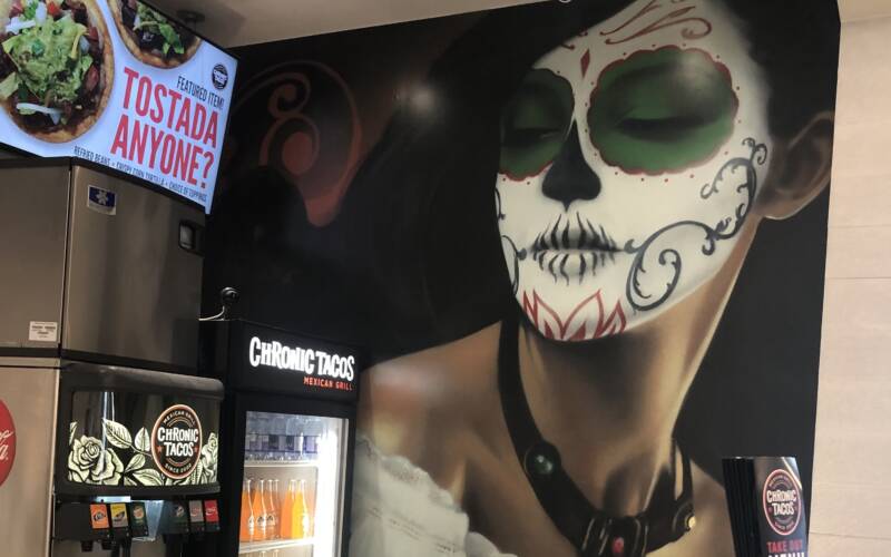 Awesome Wall Graphics at Chronic Tacos!