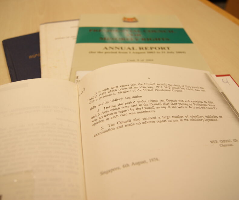 Annual Reports Of The Presidential Council For Minority Rights Singapore  20111019 02