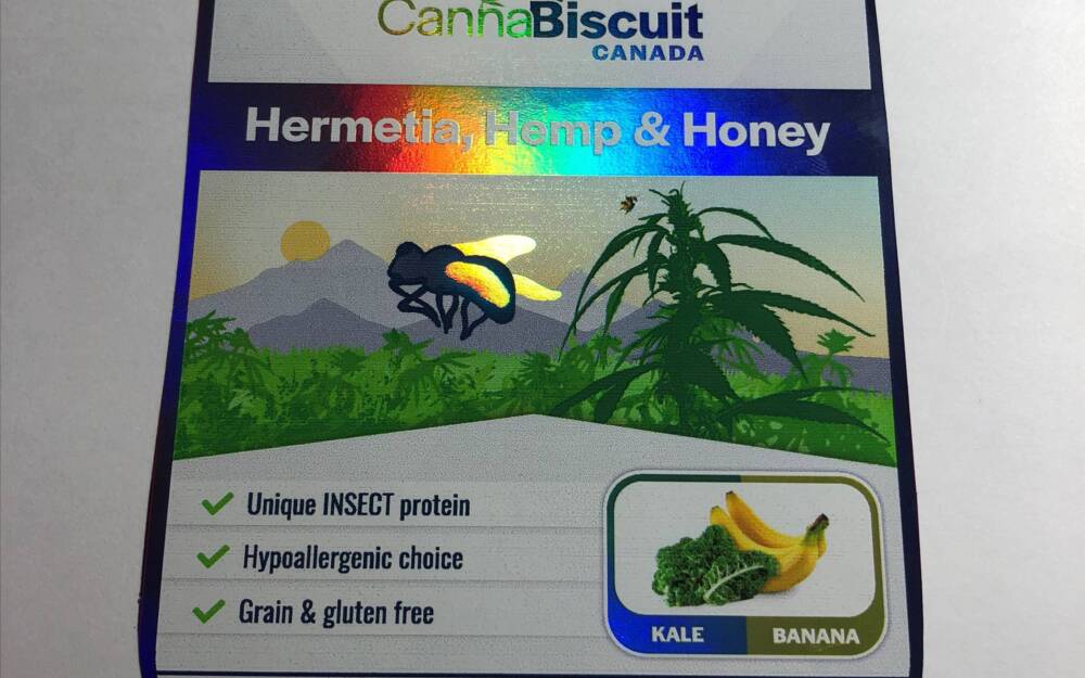 Cannabiscuit Iridescent Printed Label