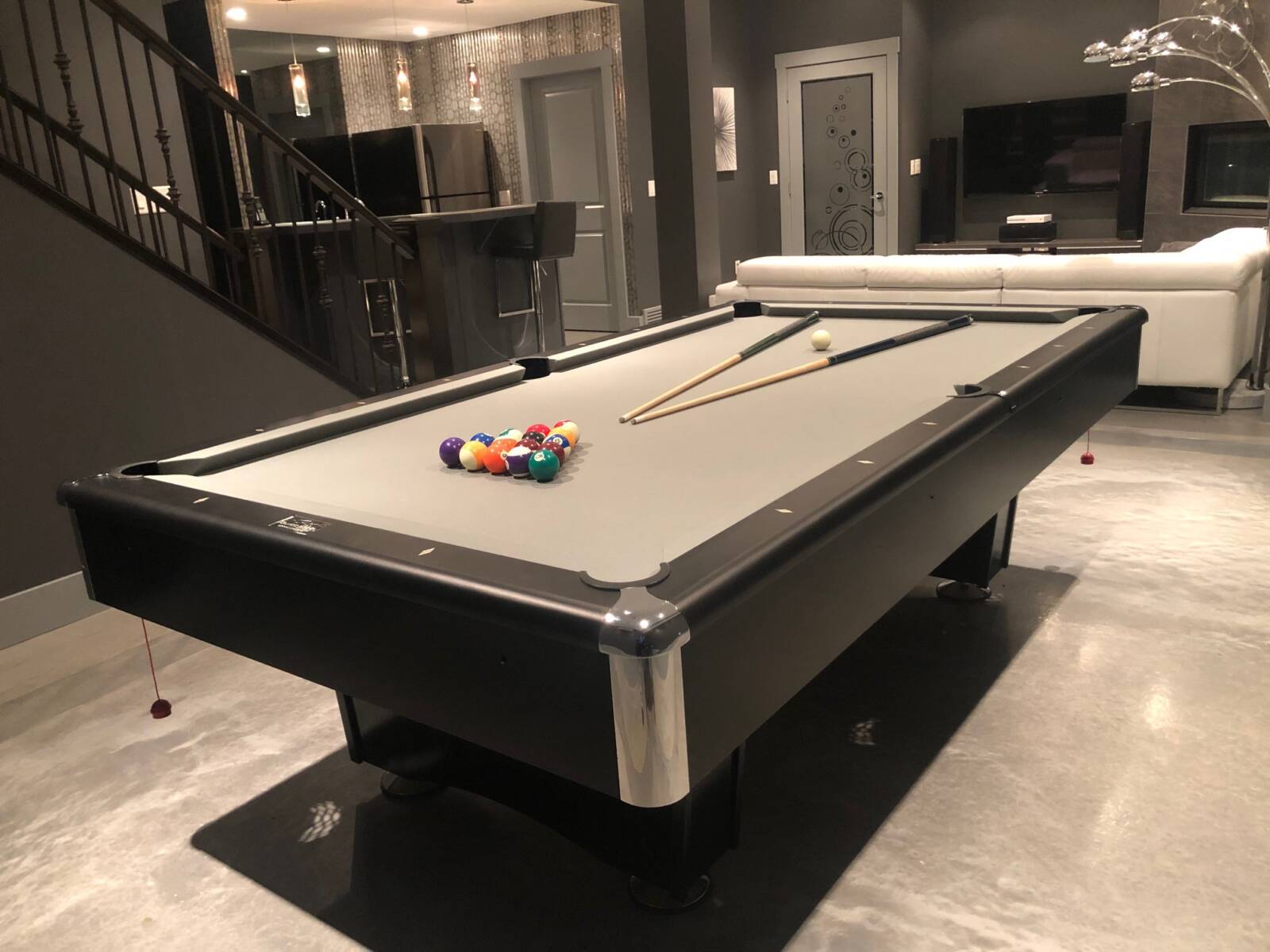 3 M Di Noc Wrapped Pool Table Top Before