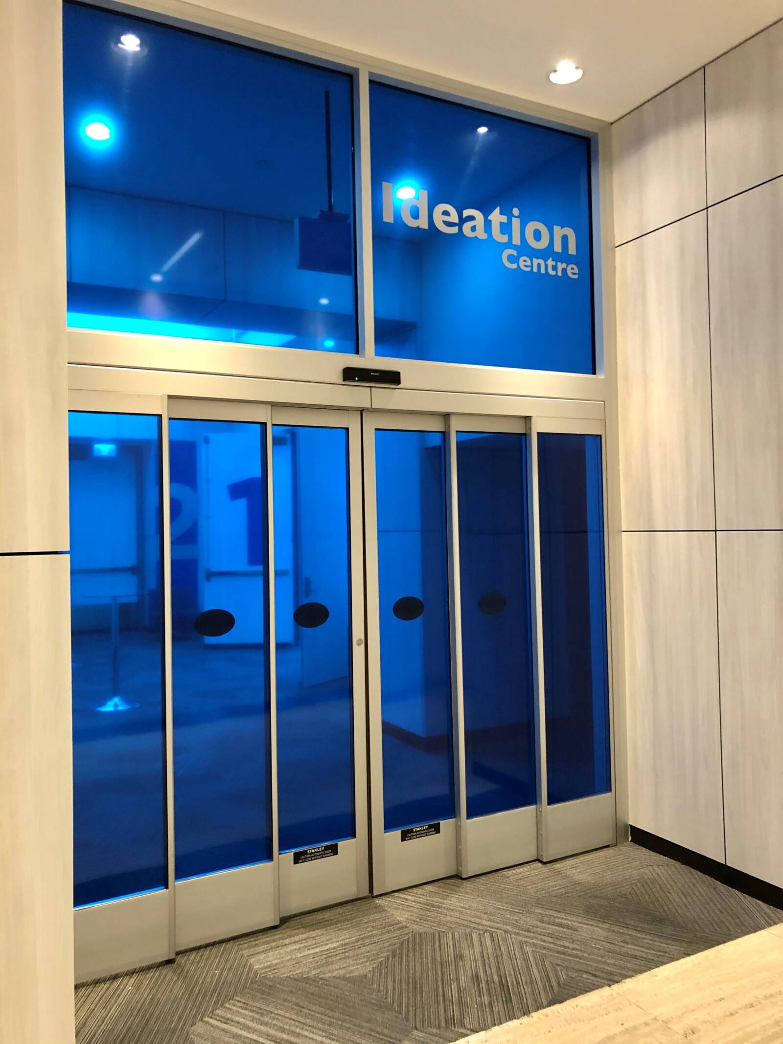 Blue Translucent Privacy Film