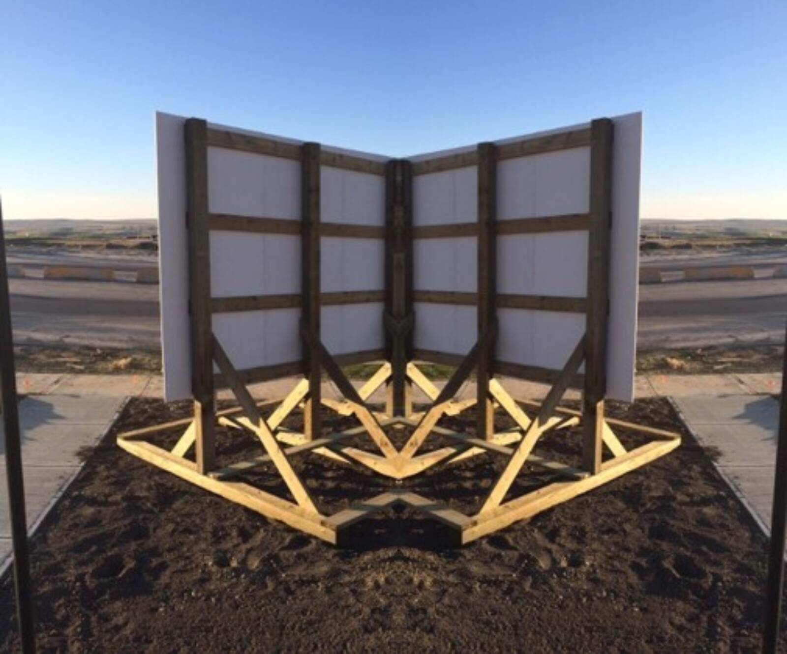 Large Sign Frame Build Solid Structure