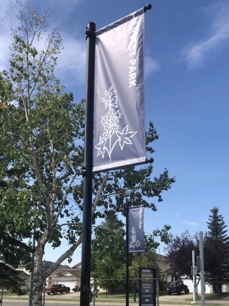 Cedarglen Pole Banner Close Up