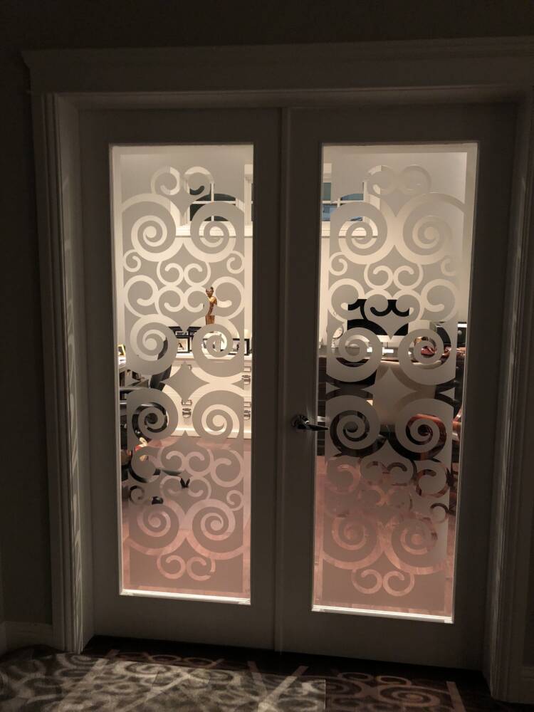 Custom Cut Home Office Privacy Film Light On