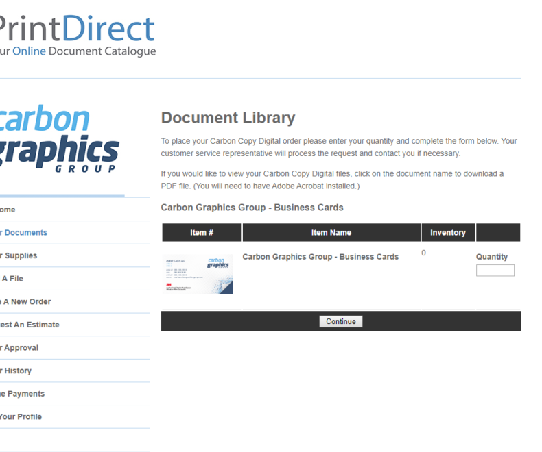 Print Direct Business Cards Sample Picture